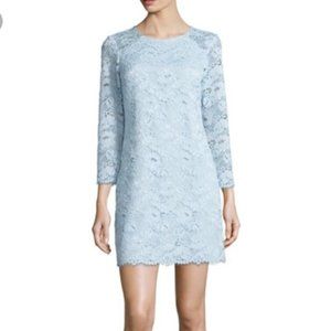 Shoshanna baby blue lace dress 8 M